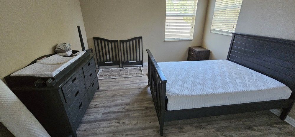 Evolur Waverly Convertible Crib w/ Matching Dresser