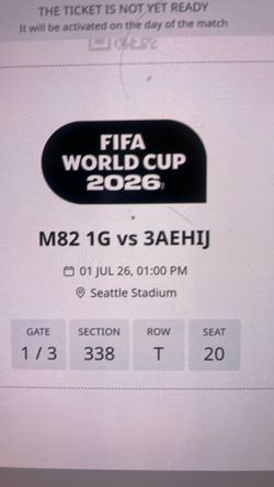 FIFA Jul 1st Seattle M82 1g vs 3aehij