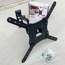 (Brand New) $19 TV Wall Mount for 17-55 Inches, Full Motion Swivel Tilt VESA 400x400mm, Max Weight 66Lbs