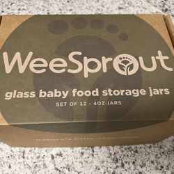WeeSprout Glass Baby Food Jars
