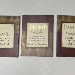 3 Piece Canvas Wall Art 