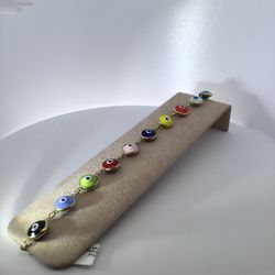 14K Gold “Eye” Protection Br Ladies Bracelet 
