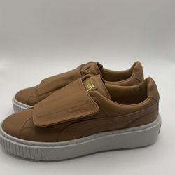 NIB PUMA Basket Platform Cinnamon Sneaker, Size 6.5