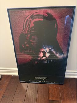 Vintage Return of the Jedi poster framed, Star Wars