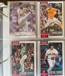Boston Red Sox Baseball Card Lot of 4