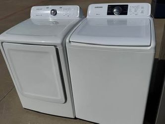 Front load Samsung washer and front load Samsung dryer electric  high efficiency working perfectly extra for delivery same day delivery and installati