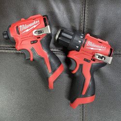 Milwaukee M12 Subcompact Drill and Impact Driver Combo Set (Tool Only)
