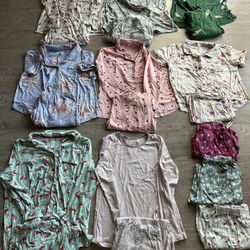 Women night suit sleepwear cozy pajama set of 8 and 3 pajamas total 19 items bundle lot. M-XL 