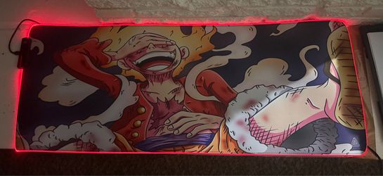 RGB Illuminated Gaming Anime Mouse Pad Desk Mat, Multicolor 31.5"x 11.8"