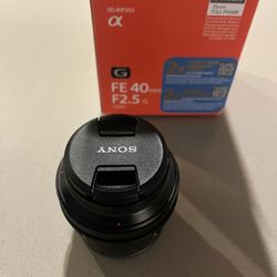 Sony FE 40mm F2.5 G Lens 