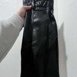 Black Leather Skirt 