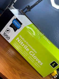 Inspire Black Nitrile Gloves 1000 Count Large