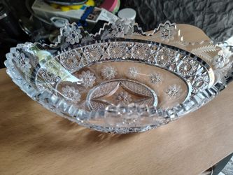 Oval Crystal Dish