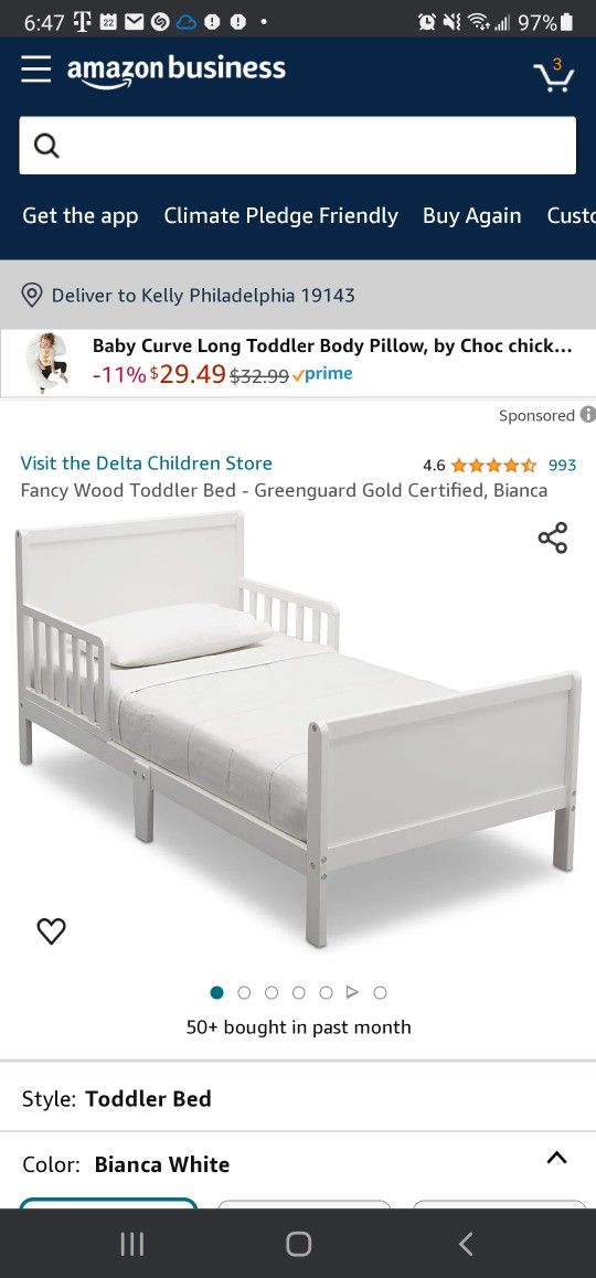 Delta children Toddler bed