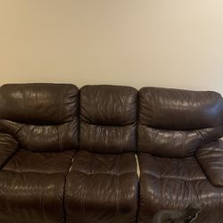 Leather Recliner Sofa And Loveseat
