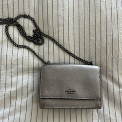 Kate Spade Silver crossbody 