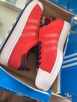 Adidas red/black white size 11.5