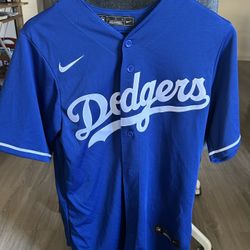 Men’s Nike Blue Los Angeles Dodgers Walker Buehler #21  Jersey Size Small