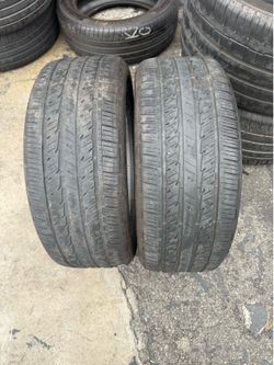 2 llantas marca BRIDGESTONE TURANZA RANFLA 225/40R19 por solo $110 las 2