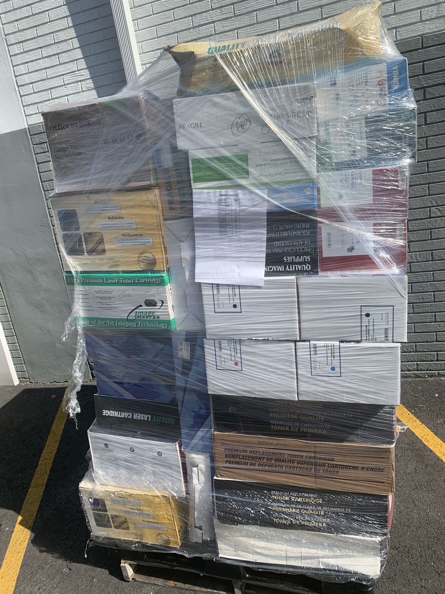 Pallet Lot #1 Of Toner Cartridges