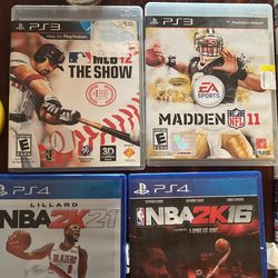 PlayStation 3 PlayStation 4 NBA MLB MADDEN Rock smith