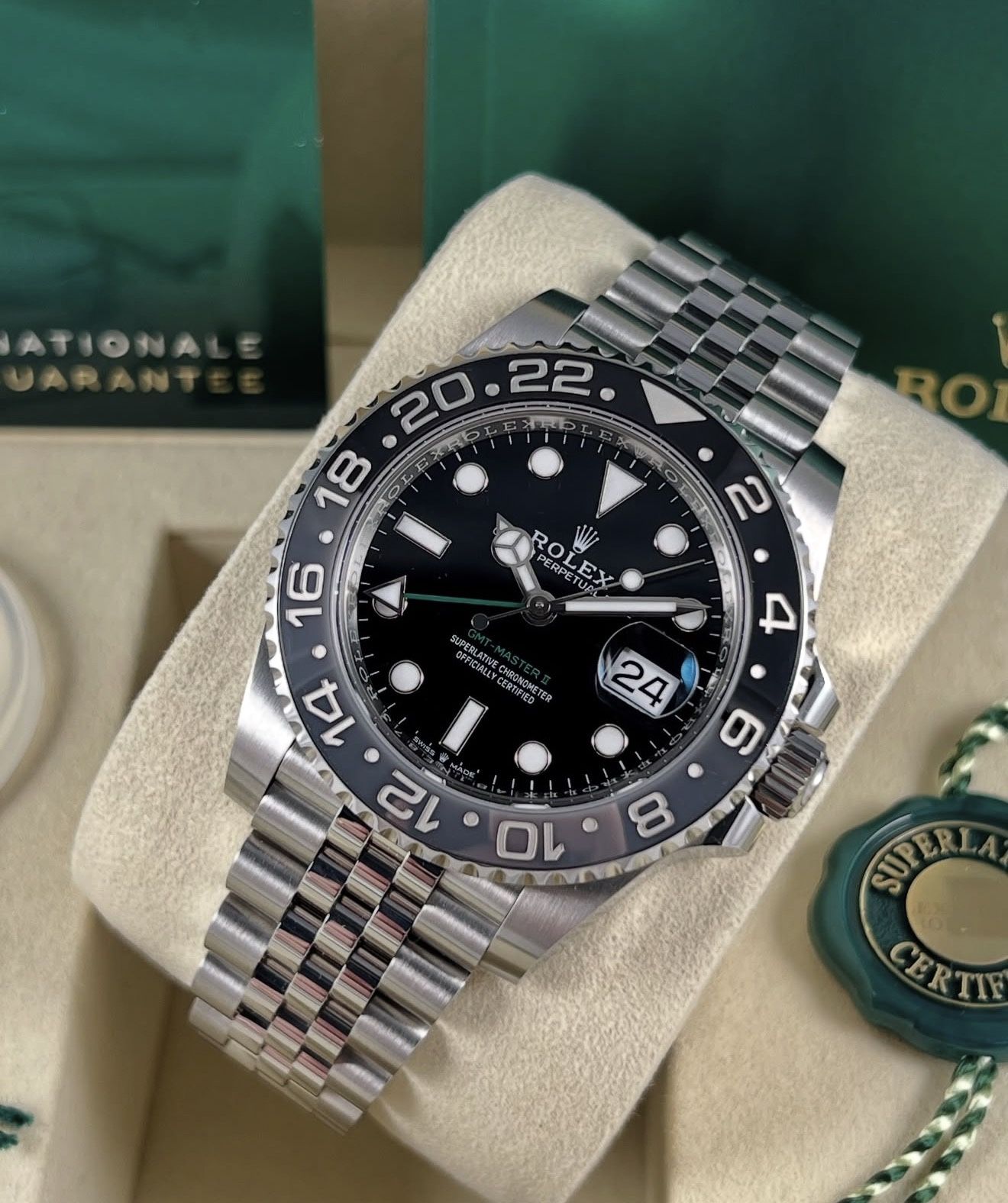 New RLX 126710GRNR GMT Master BRUCE WAYNE Jubilee (FULL SET)