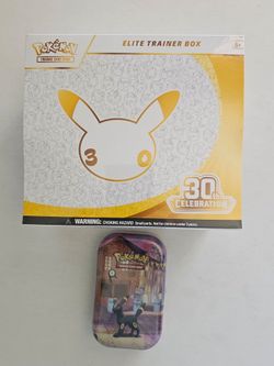 Pokemon 30th Celebration ETB and a Mini Tin - New and Sealed