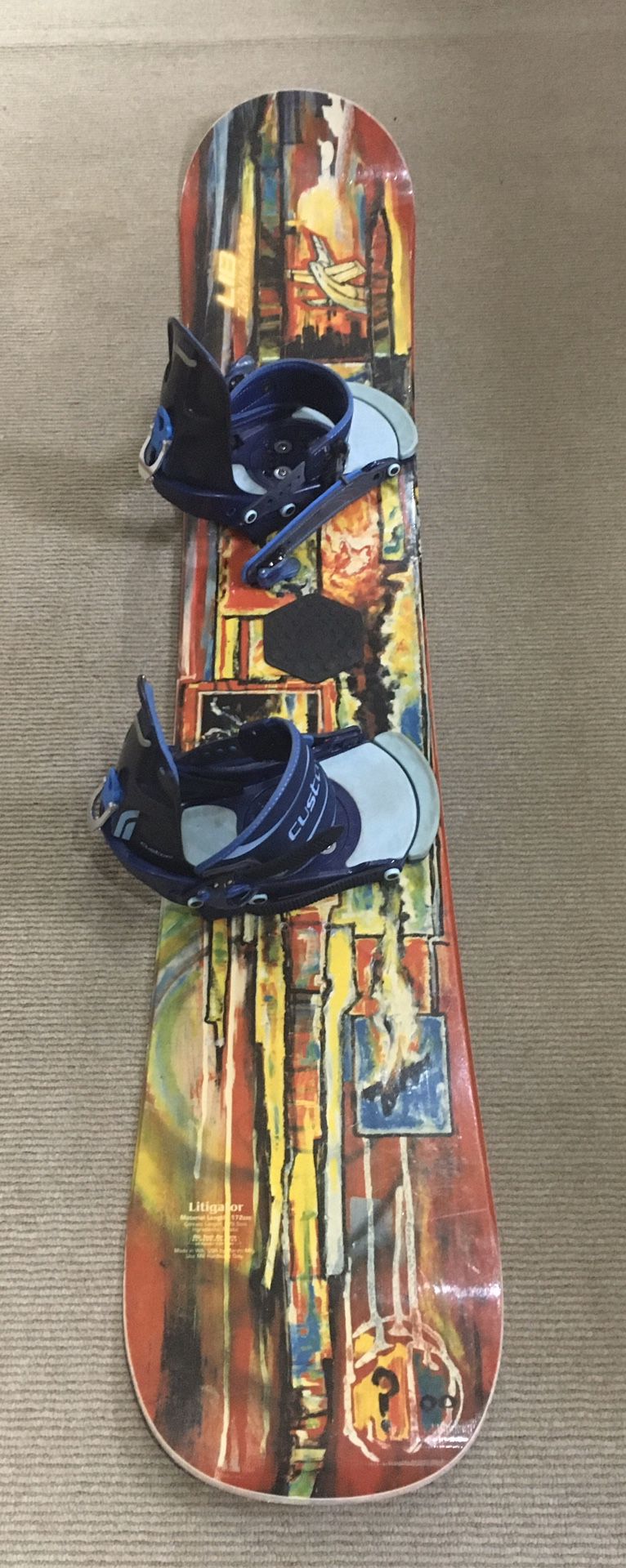 LIB Technologies 172 cm Litigator Snowboard with Burton Bindings