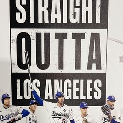 2025 LA Dodgers Championship Framed Canvas Wall Art ready to hang -  CHECK OUT MY OTHER ITEMS  - $35 