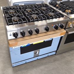 Viking VGR73626BSS 36-inch 7 Series Gas Range, 6 Burners