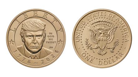 Trump Dollar Coin 2x 100.00 bags@860