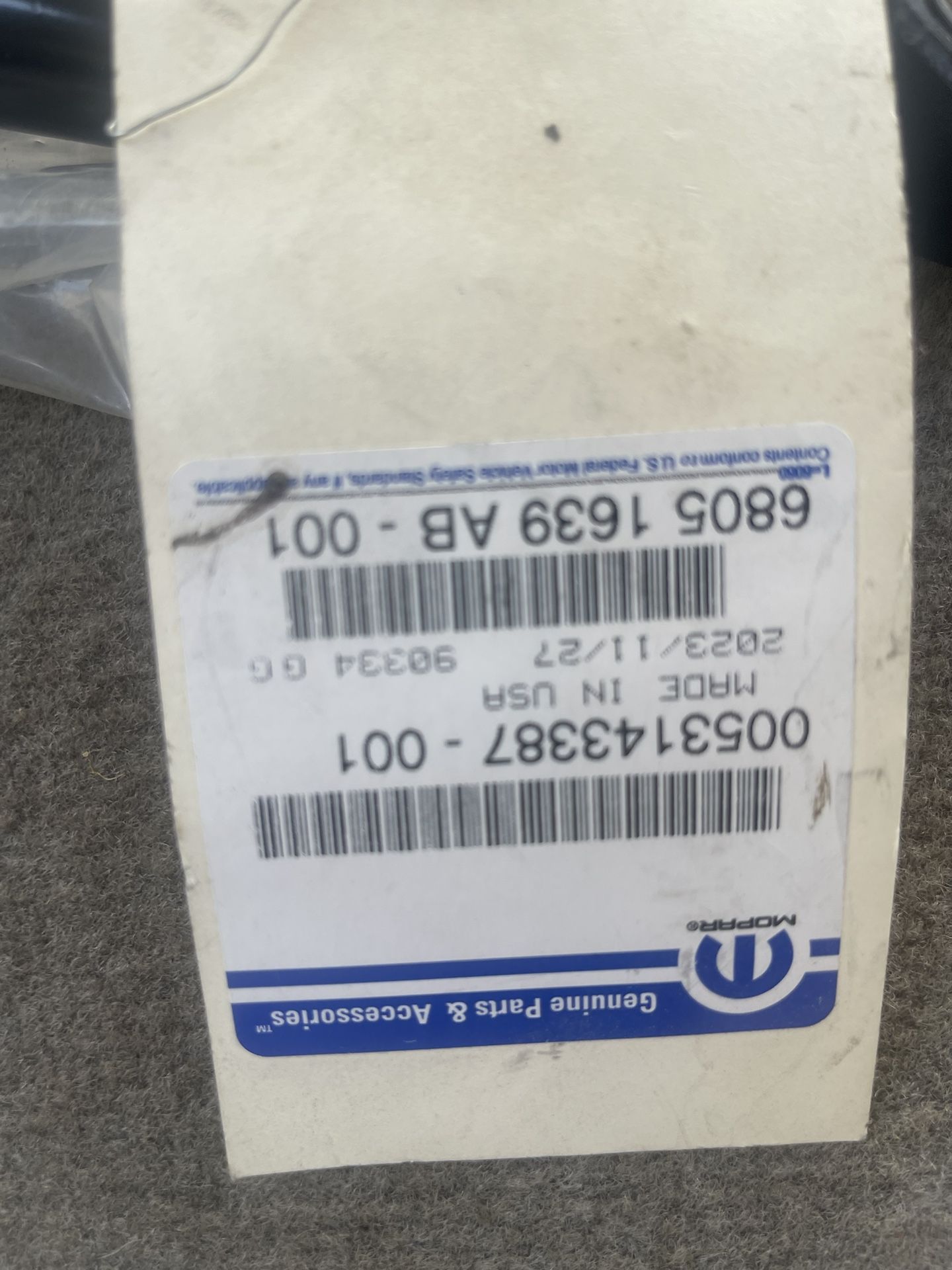 Mopar 6(contact info removed)AB, Suspension Control Arm New