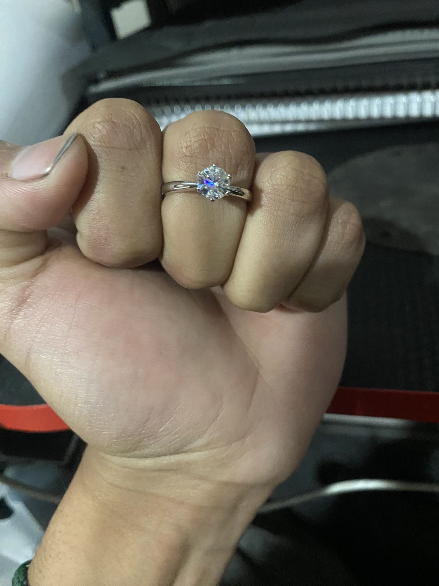 VVS1 Moissanite Diamond 1ct Ring
