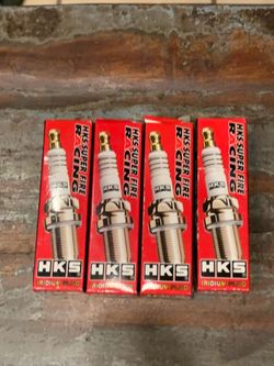 *ULTRA RARE* 4 HKS Super Fire Racing Iridium + Platinum Double Performance M40I