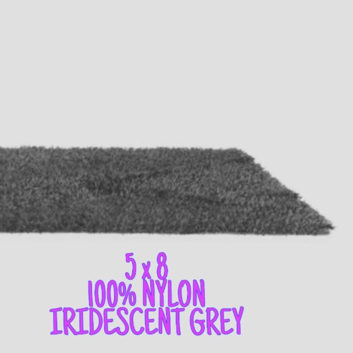 Modani Grey 5 x 8 shag rug
