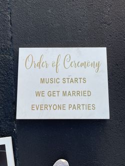 Large Funny Wedding Sign 