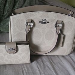 BRAND NEW COACH PURSE AND WALLET 