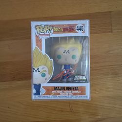 Funko Pop! Animation 445 Dragonball Z Majin Vegeta - Over 9000 Exclusive Signed
