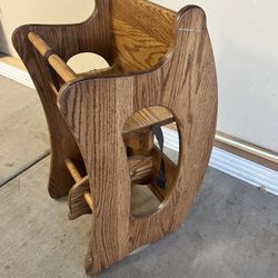 High Chair, Desk, & Rocking Horse Amish Hand Made 3-in-1