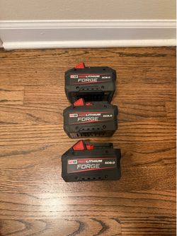 Milwaukee M18 18V Lithium-Ion REDLITHIUM FORGE XC 8.0 Ah Battery $140 Each
