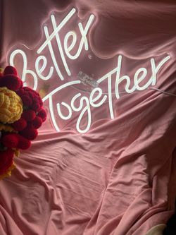 Better together white light up neon sign usb