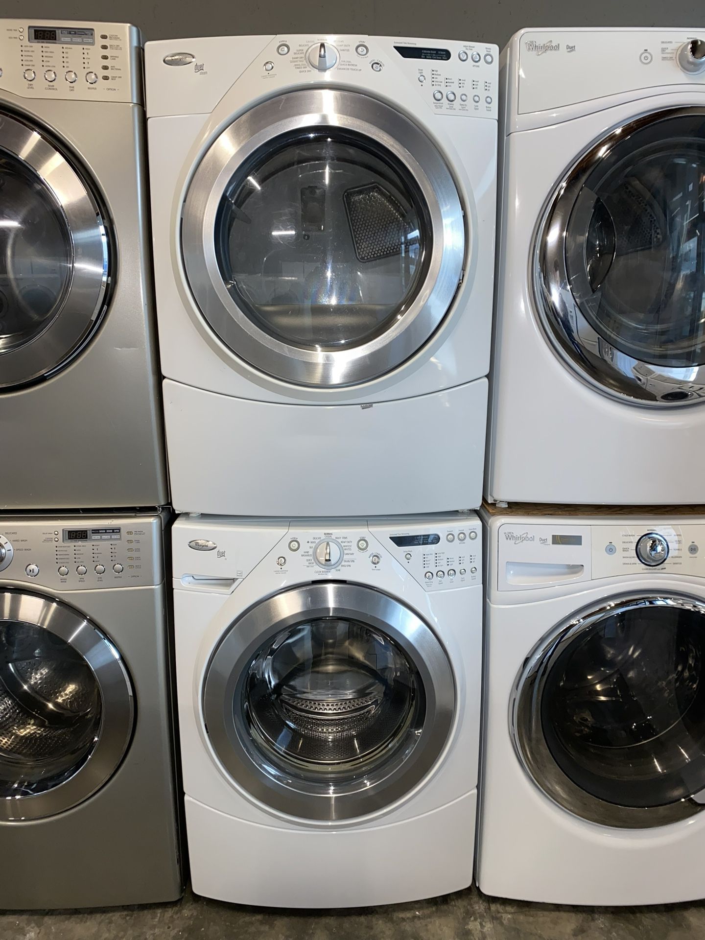 WHIRLPOOL XL CAPACITY WASHER DRYER ELECTRIC SET 