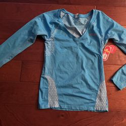 New Long Sleeve FILA Teal Shirt Size L