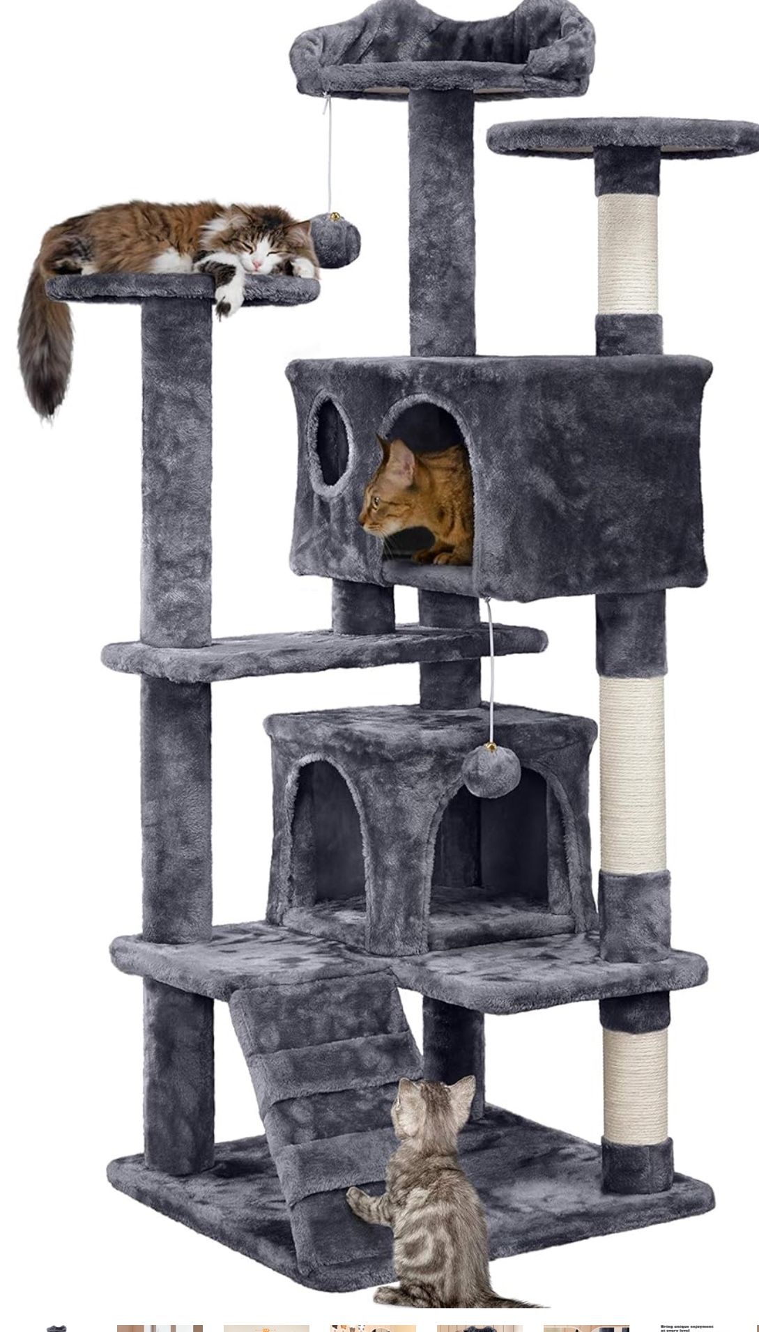 Dark gray cat condo 592575