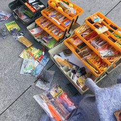 Vintage Fishing Tackle And Various Lures