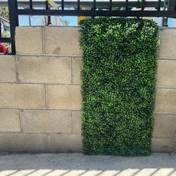 Faux Boxwood Green Panels
