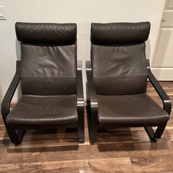 2 Gently Used - IKEA POÄNG Armchairs 