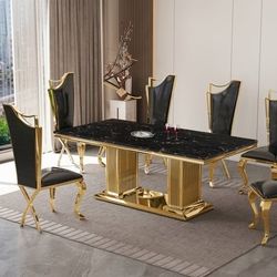 Dining Table + 6 Chairs Set