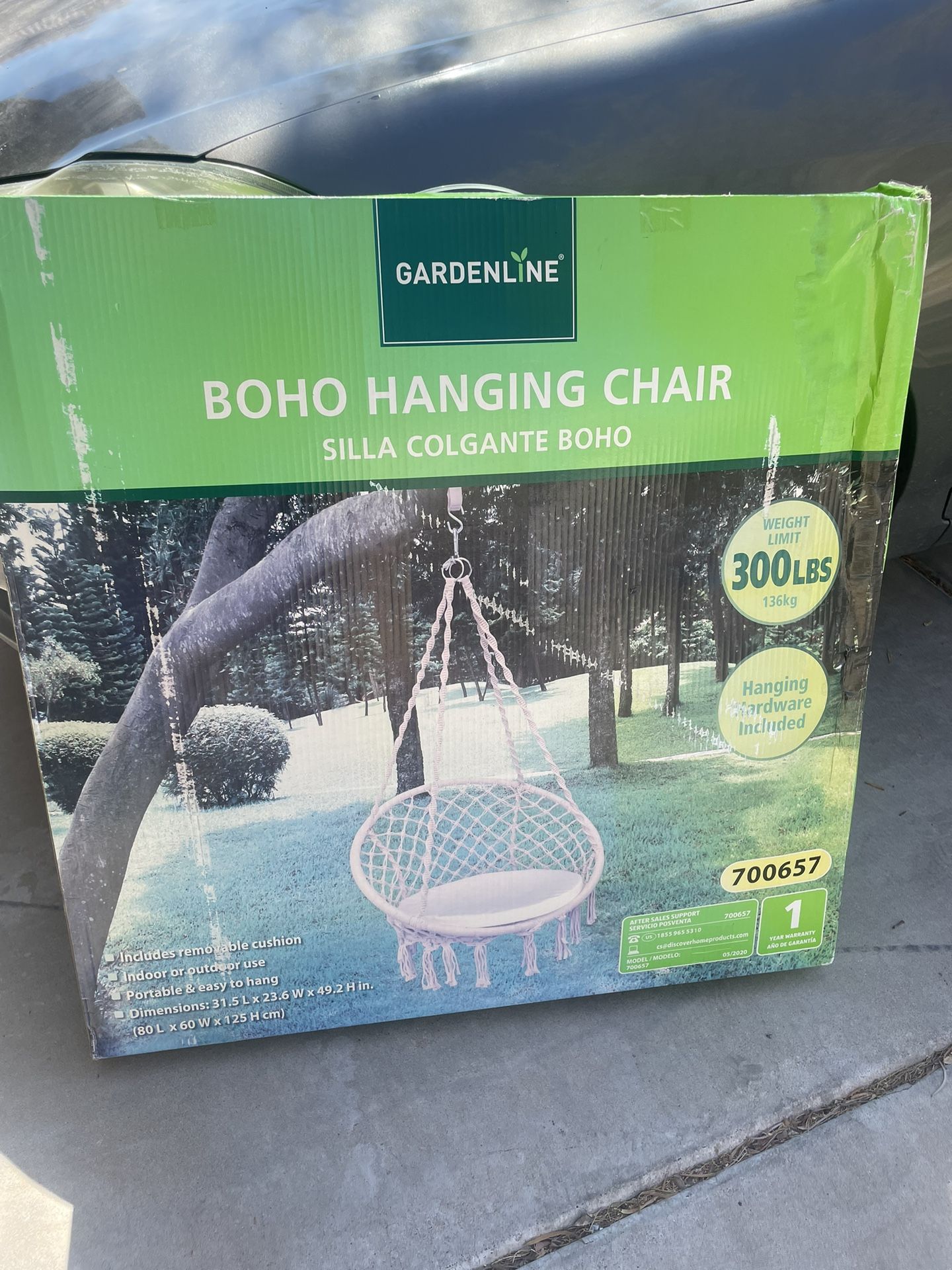 Boho hanging chair
