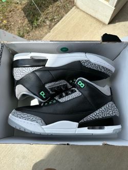 Nike Air Jordan Retro 3 Green Glow Size 11.5